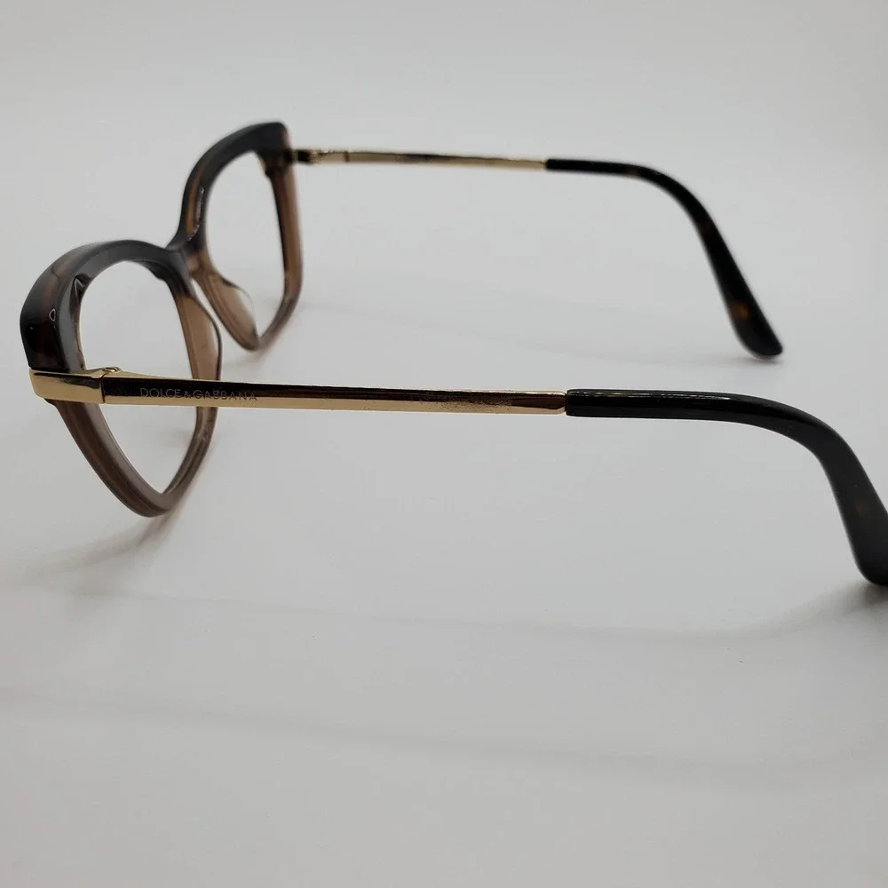 Dolce & Gabbana DG3325 Womens Eyeglasses Frame Brown Transparent 54-17-140 mm
